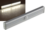 LED Unterbauleuchte "LUB-ALU10" 80Lm 4x AAA / Micro, 10 Leds, Licht: warmweiß