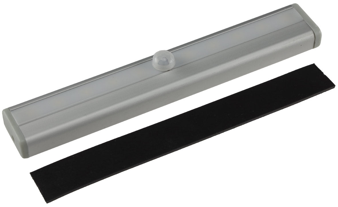 LED Unterbauleuchte "LUB-ALU10" 80Lm 4x AAA / Micro, 10 Leds, Licht: warmweiß