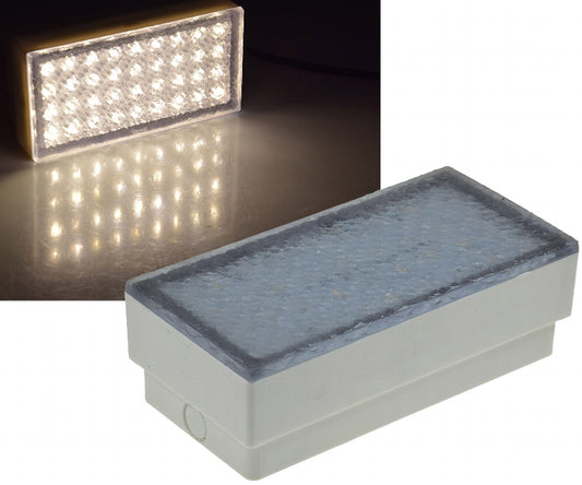 LED Pflasterstein "BRIKX 20" warmweiß 20x10x7cm, 180lm, IP67, 230V
