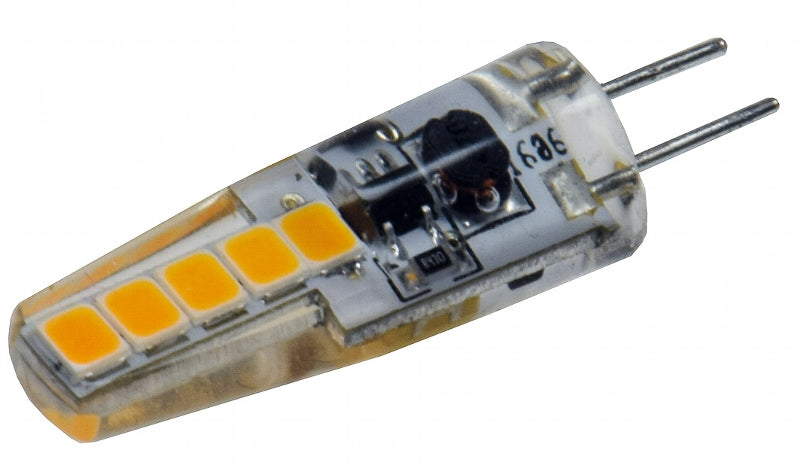 LED Stiftsockellampe G4 "Silikon W2" 3000k, 190lm, 300°, 12V/2W, warmweiß