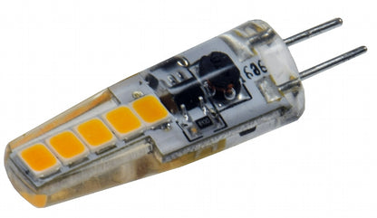 LED Stiftsockellampe G4 "Silikon W2" 4000k, 200lm, 300°, 12V/2W, neutralweiß