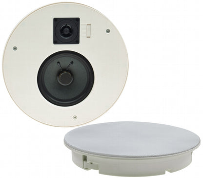 Einbaulautsprecher "CTE-26R", rund, weiß 2-Wege, Ø 25,5cm, 120 Watt