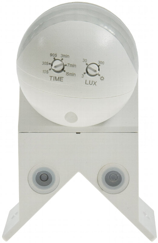 Aufputz Bewegungsmelder "CBM-Slim" 200° LED-geeig, 200°, IP44, 1-800W, weiß