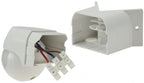 Aufputz Bewegungsmelder "CBM-Slim" 200° LED-geeig, 200°, IP44, 1-800W, weiß
