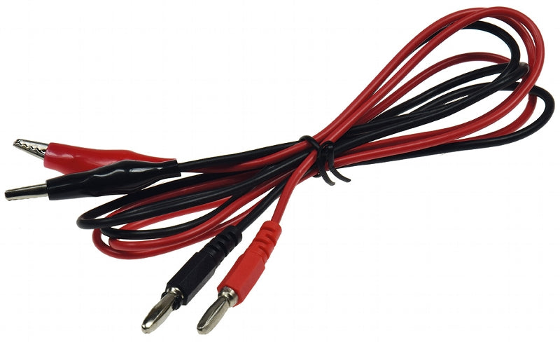 Prüfkabelsatz für Netzgeräte rot / schwarz, 2-teilig, ca. 80cm