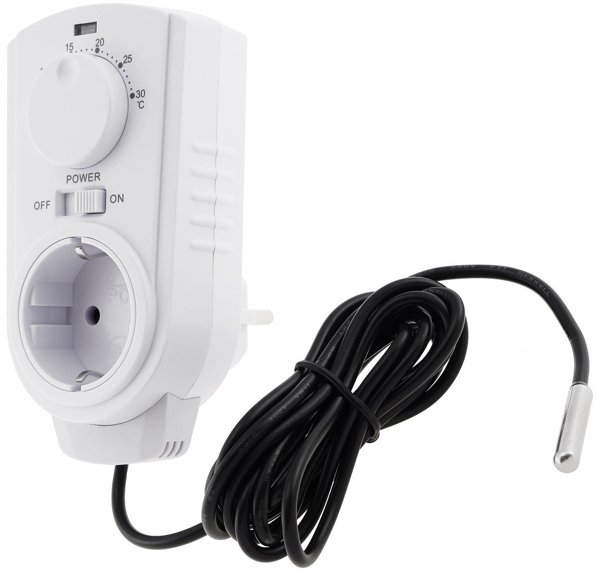 Steckdosen-Thermostat "ST-50" ana EXT 5-30°C, 230V, Außenfühler für Terrarium