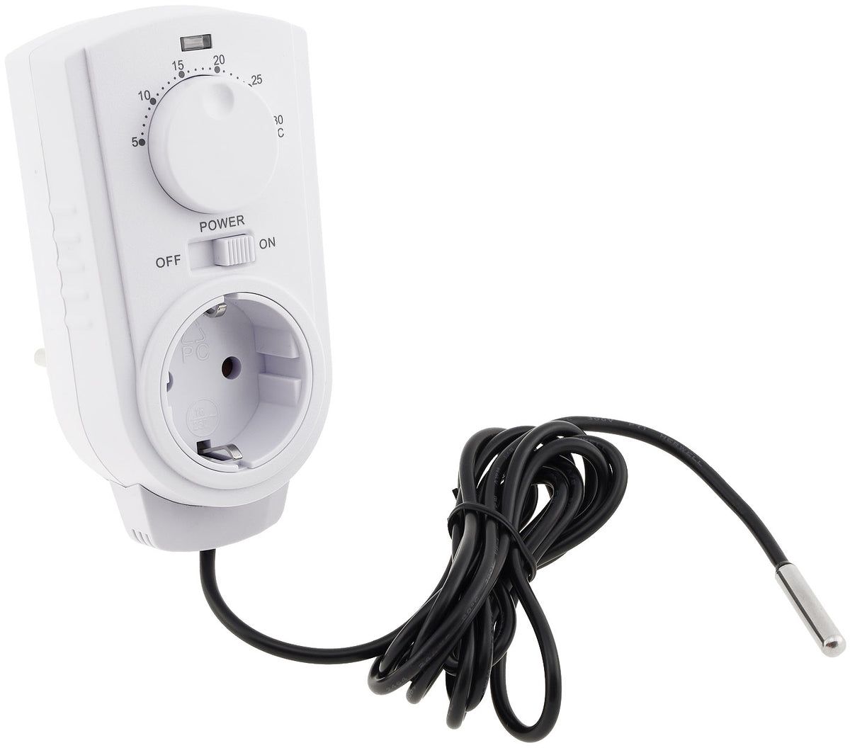 Steckdosen-Thermostat "ST-50" ana EXT 5-30°C, 230V, Außenfühler für Terrarium