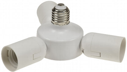 E27-Fassung "Triple", 3-fach Adapter auf 3x E27-Schraubfassungen