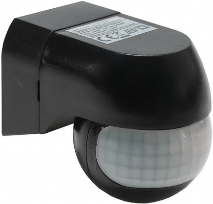 Aufputz Bewegungsmelder "CBM-Slim" 180° LED geeignet, IP44, 1-800W, schwarz