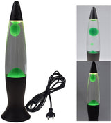Lavalampe "CTL-BLEEN" 40cm Wasser: Klar, Wachs: Grün, Body: Schwarz