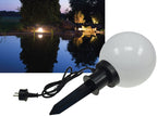 Garten Kugelleuchte Erdspieß "CT-GL20cm" IP44, 230V, 1,5m Kabel, E27 Fassung