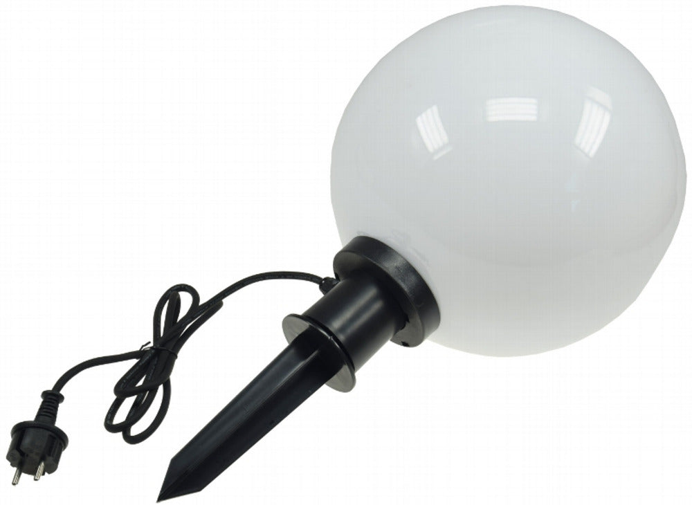 Garten Kugelleuchte Erdspieß "CT-GL30cm" IP44, 230V, 1,5m Kabel, E27 Fassung