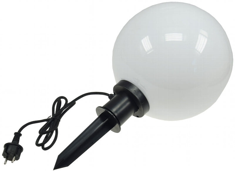 Garten Kugelleuchte Erdspieß "CT-GL30cm" IP44, 230V, 1,5m Kabel, E27 Fassung