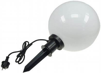Garten Kugelleuchte Erdspieß "CT-GL30cm" IP44, 230V, 1,5m Kabel, E27 Fassung