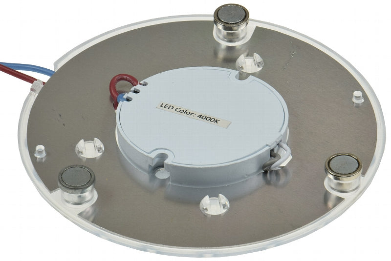 LED Umrüstmodul "UM12ww" für Leuchten Ø125mm, 12W, 1080lm, 3000K, Magnethalter