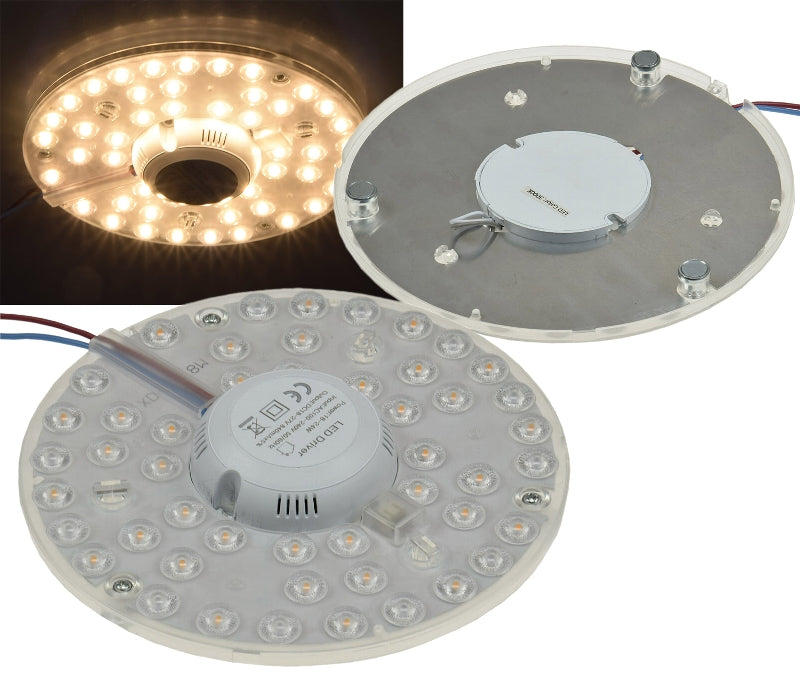 LED Umrüstmodul "UM24ww" für Leuchten Ø180mm, 24W, 2150lm, 3000K, Magnethalter