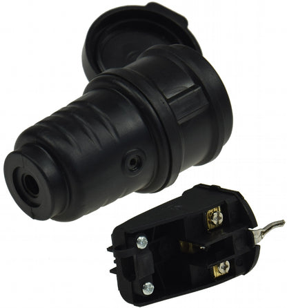 Schutzkontakt-Gummikupplung für Außen Schutzkappe, 250V/16A, IP44