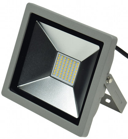 LED-Fluter SlimLine "CTF-SLT 30" silber 30W, 2100lm, 4000K, neutralweiß, IP44