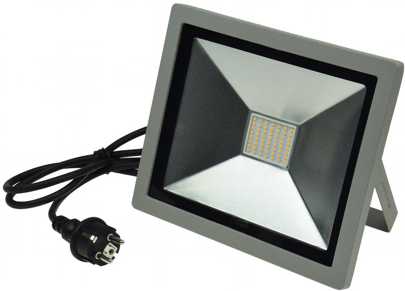 LED-Fluter SlimLine "CTF-SLT 50" silber 50W, 3200lm, 4000K, neutralweiß, IP44