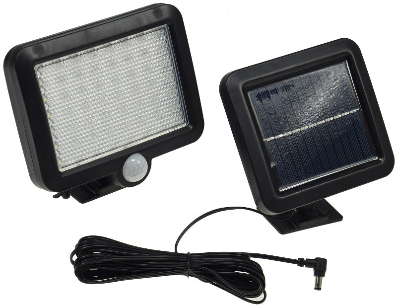 LED Solar Fluter mit Bewegungsmelder 450lm, 4200K, Akku, externe Solarzelle