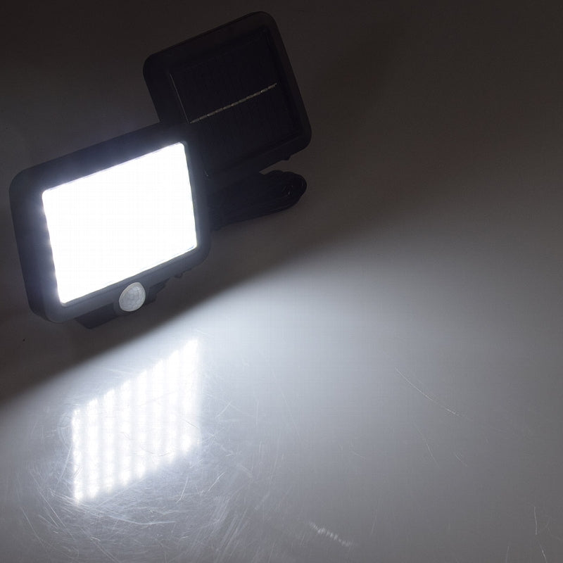 LED Solar Fluter mit Bewegungsmelder 450lm, 4200K, Akku, externe Solarzelle