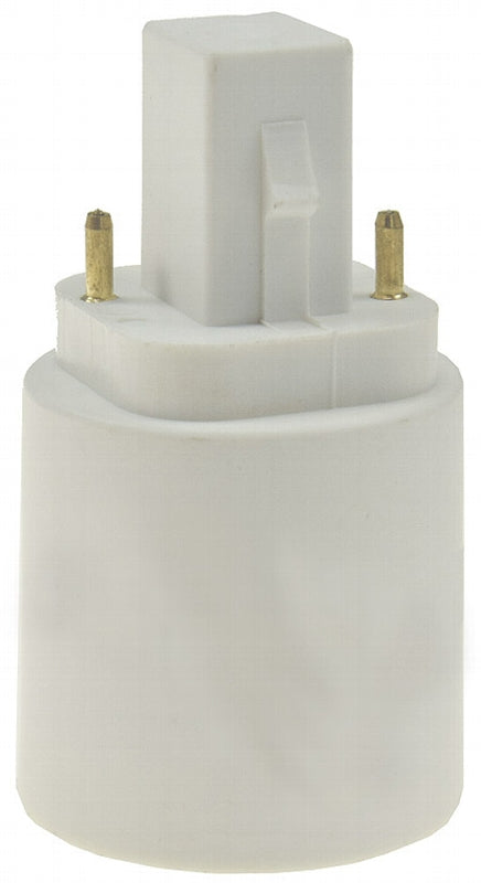 Lampensockel-Adapter, Kunststoff G24 auf E27, G24 universal d1,d2,d3