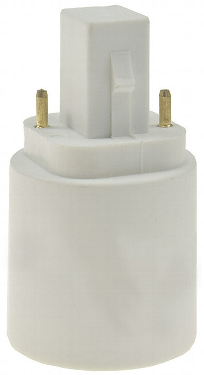 Lampensockel-Adapter, Kunststoff G24 auf E27, G24 universal d1,d2,d3