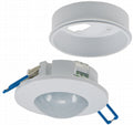 Decken-Einbau-Bewegungsmelder 360° FLAT LED geeignet, 8m Detektion, weiß,80x30mm