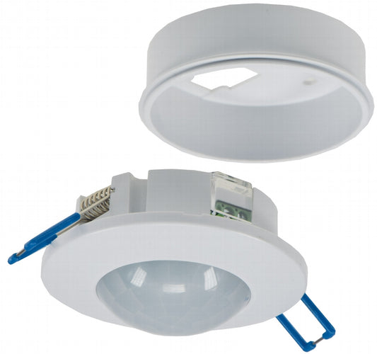 Decken-Einbau-Bewegungsmelder 360° FLAT LED geeignet, 8m Detektion, weiß,80x30mm