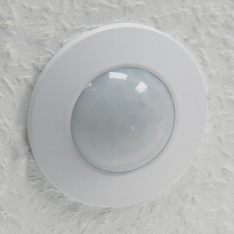 Decken-Einbau-Bewegungsmelder 360° FLAT LED geeignet, 8m Detektion, weiß,80x30mm