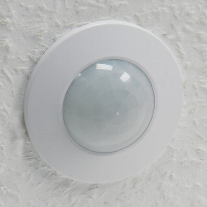 Decken-Einbau-Bewegungsmelder 360° FLAT LED geeignet, 8m Detektion, weiß,80x30mm