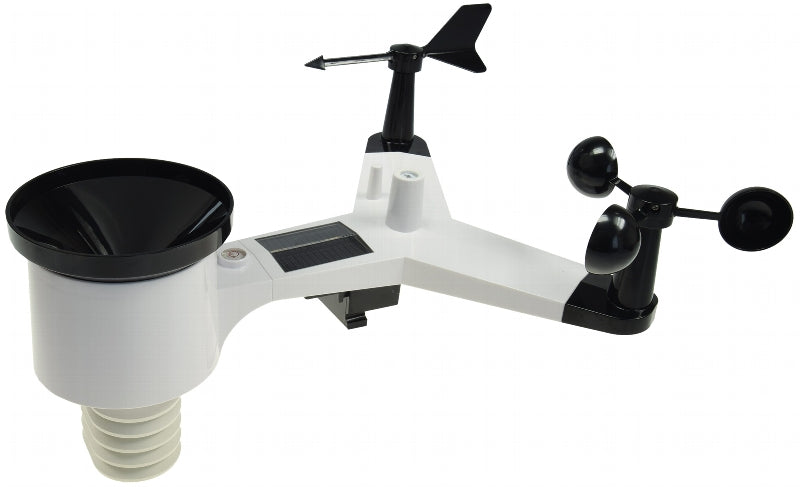 Digitale Funk-Wetterstation "CTW-902 Wi" DCF, Luftfeuchte, Wind & Regen, WiFi