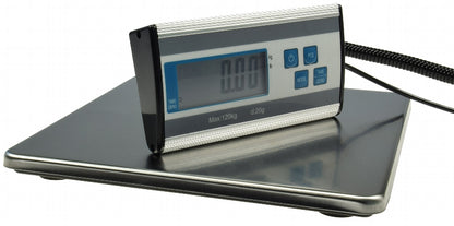 Paketwaage / Versandwaage "CT PW-120" 0-120kg, 27x27cm Edelstahl-Platte