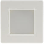LED Wand-Einbauleuchte "EBL 86" 2,5W, 3000k, warmweiß, Rahmen cremeweiß