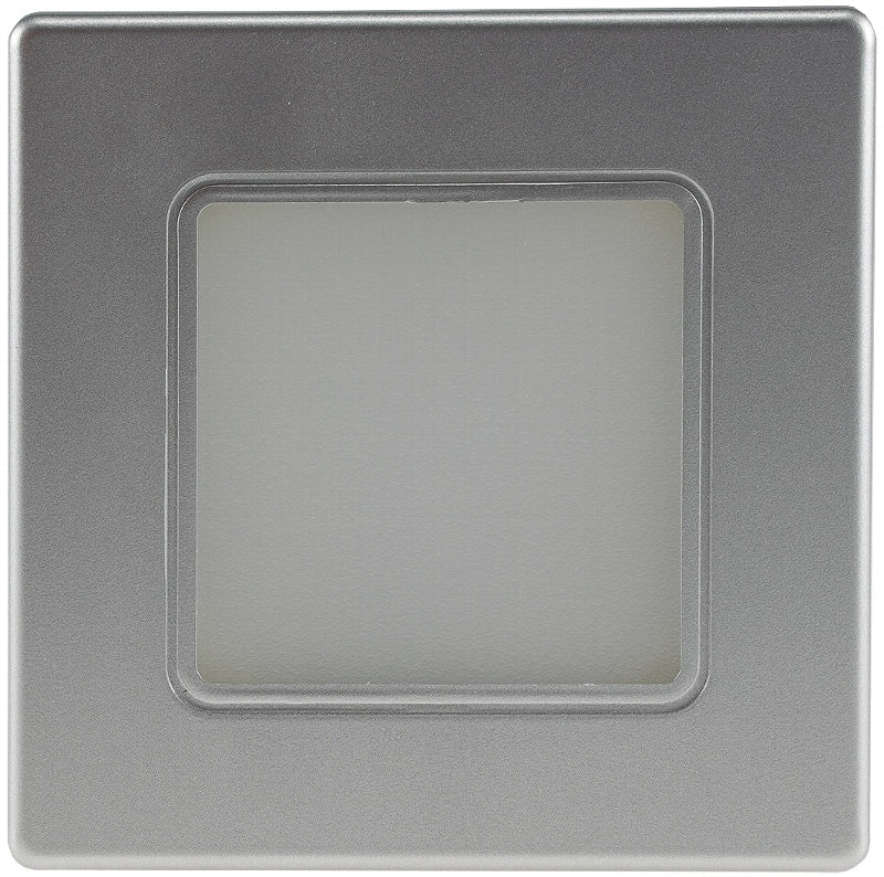 LED Wand-Einbauleuchte "EBL 86" 2,5W, 3000k, warmweiß, Rahmen silber