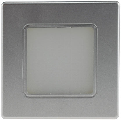 LED Wand-Einbauleuchte "EBL 86" 2,5W, 3000k, warmweiß, Rahmen silber