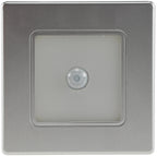 LED Wand-Einbauleuchte "EBL 86 PIR" 2,5W, 3000k, warmweiß, Rahmen silber