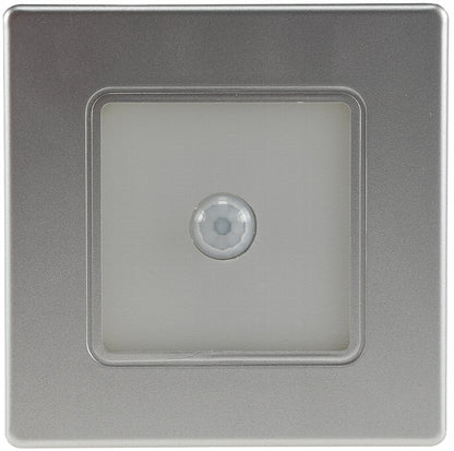 LED Wand-Einbauleuchte "EBL 86 PIR" 2,5W, 3000k, warmweiß, Rahmen silber
