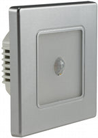 LED Wand-Einbauleuchte "EBL 86 PIR" 2,5W, 3000k, warmweiß, Rahmen silber