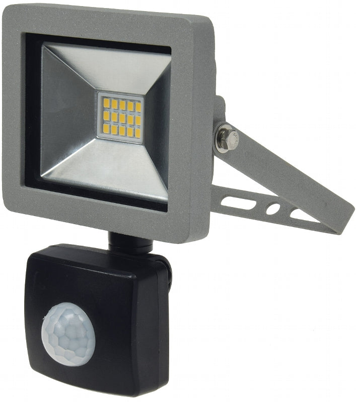 LED-Fluter SlimLine "CTF-SLT10 PIR" 10W, IP44, 750lm, 4200K, Bewegungsmelder