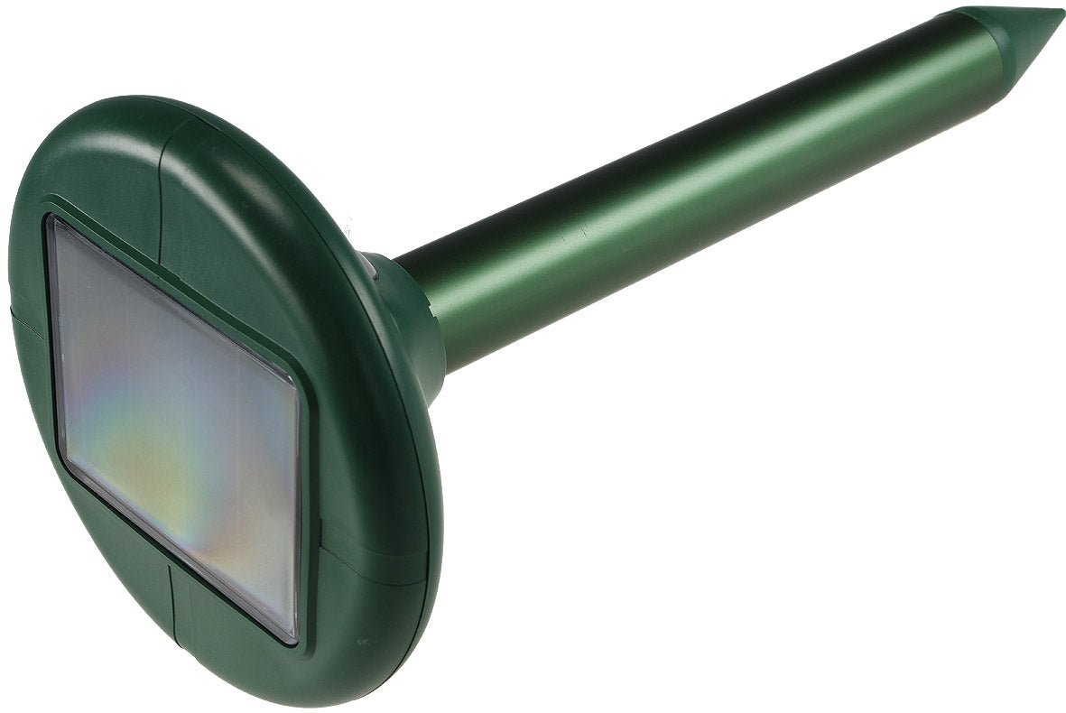 Maulwurf- + Wühlmaus-Schreck Premium Solar, Schall + Vibration, bis zu 900m²