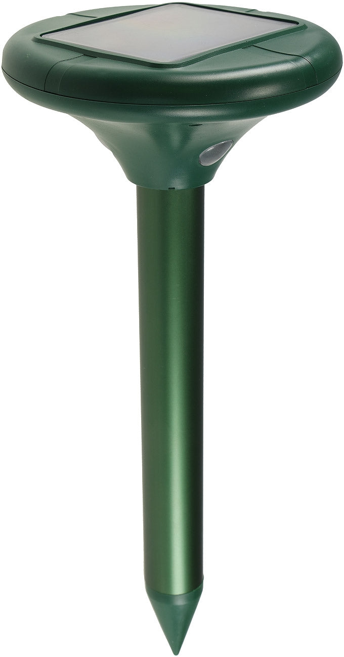 Maulwurf- + Wühlmaus-Schreck Premium Solar, Schall + Vibration, bis zu 900m²