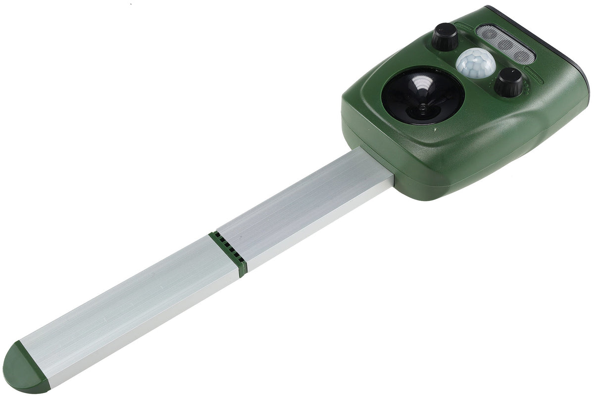 Ultraschall-Tierscheuche "UTS Solar Pro" Bewegungsmelder, Hunde, Katzen, Vögel