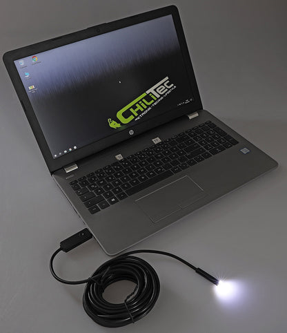 Endoskopkamera USB mit 7m Kabel HD Auflösung 1600x1200, IP67 wasserfest