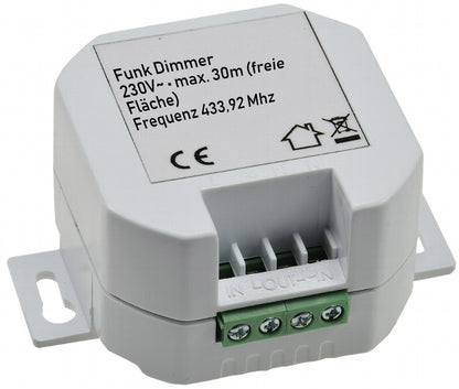 Funk-Empfänger DIM für "Pilota Casa" dimmt Halogen- (150W) + LED-Lampen (60W)