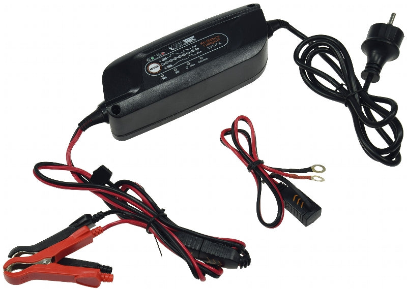 Vollautomatisches Ladegerät "CT-LG 20" für Motorrad- & Autobatterien, 12V, 2A