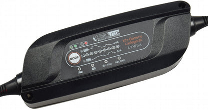 Vollautomatisches Ladegerät "CT-LG 20" für Motorrad- & Autobatterien, 12V, 2A