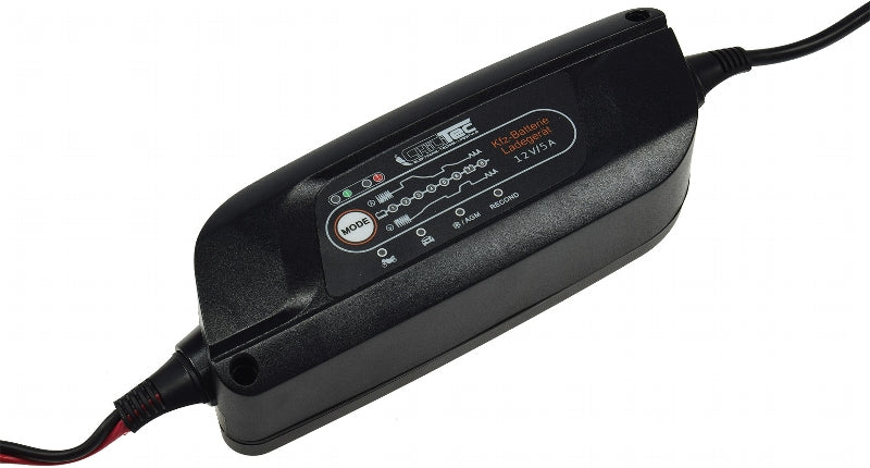 Vollautomatisches Ladegerät "CT-LG 20" für Motorrad- & Autobatterien, 12V, 2A