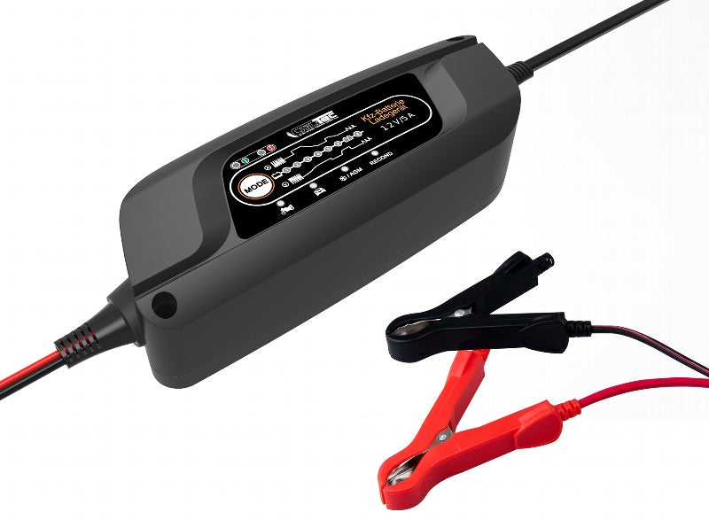 Vollautomatisches Ladegerät "CT-LG 20" für Motorrad- & Autobatterien, 12V, 2A