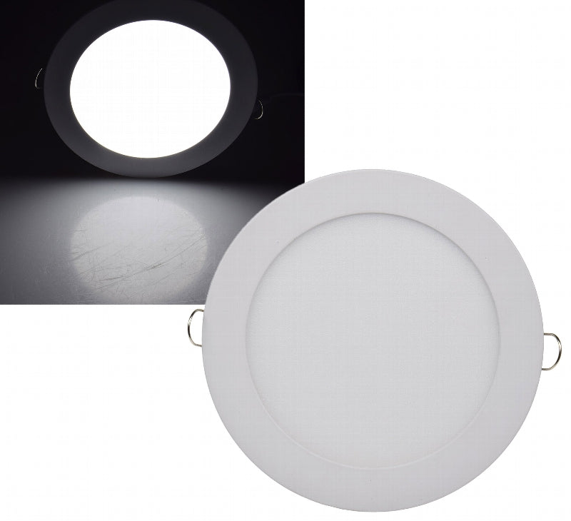 LED Licht-Panel "QCP-17R", Ø 17cm 230V, 12W, 870 Lumen,4200K / neutralweiß